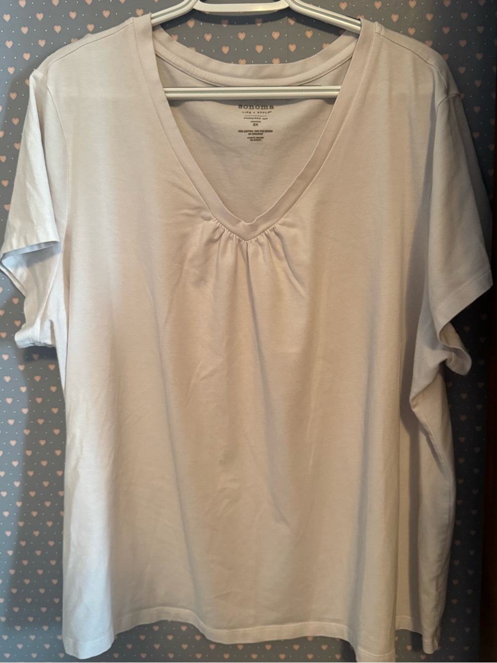 Sonoma Everyday Tee in White Womens Size 3X